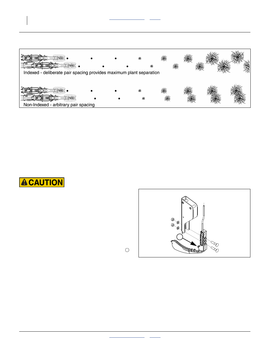 Sprocket indexing (stagger), Seed firmer adjustments, Keeton seed firmer adjustment | Great Plains 2525A Operator Manual User Manual | Page 56 / 116