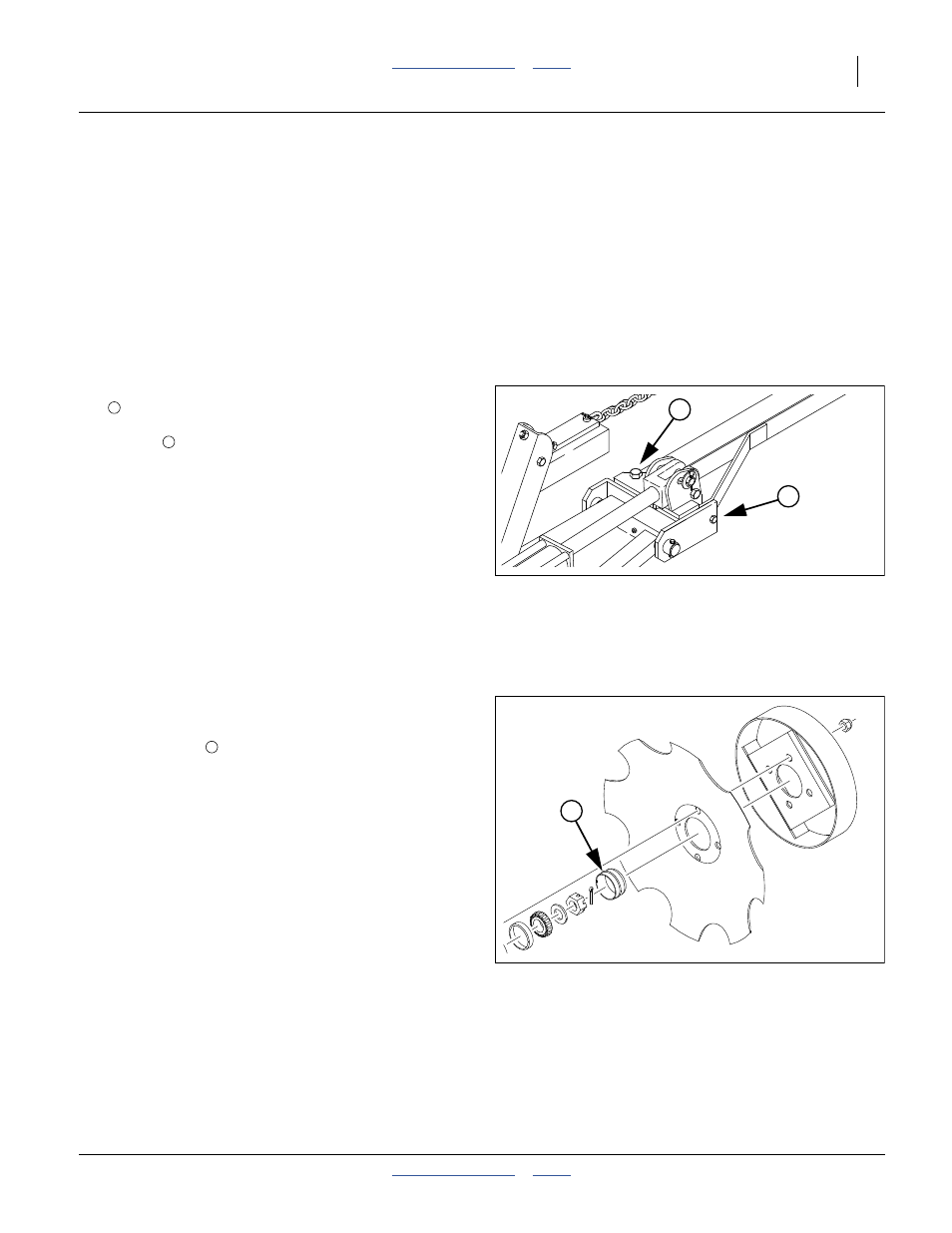 Marker maintenance, Marker shear bolt, Marker grease seal cap | Marker shear bolt marker grease seal cap | Great Plains 2525A Operator Manual User Manual | Page 79 / 116