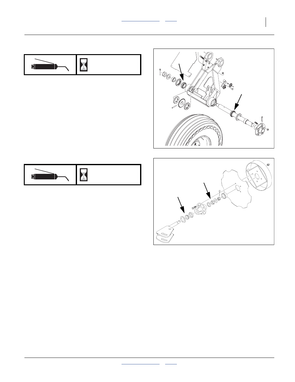 Offset single gauge wheel bearings, Marker disk hub (option), Seasonal | Great Plains 2525A Operator Manual User Manual | Page 83 / 116