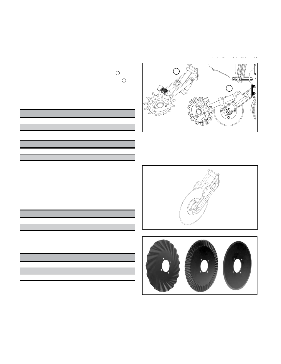 Unit-mounted row options, Row cleaners, Unit-mounted disk coulters | Coulter blades, Row cleaners unit-mounted disk coulters | Great Plains 2525A Operator Manual User Manual | Page 88 / 116