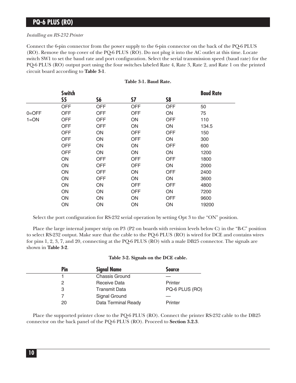 Pq-6 plus (ro) | Black Box PS035A User Manual | Page 11 / 30