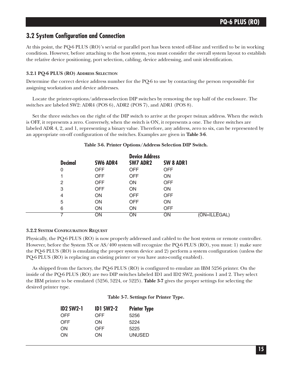Pq-6 plus (ro), 2 system configuration and connection | Black Box PS035A User Manual | Page 16 / 30