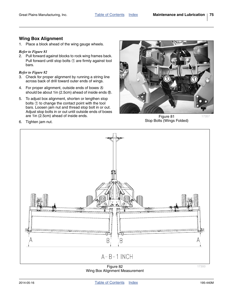 Wing box alignment | Great Plains 2S-2600HDF Operator Manual v1 User Manual | Page 79 / 116