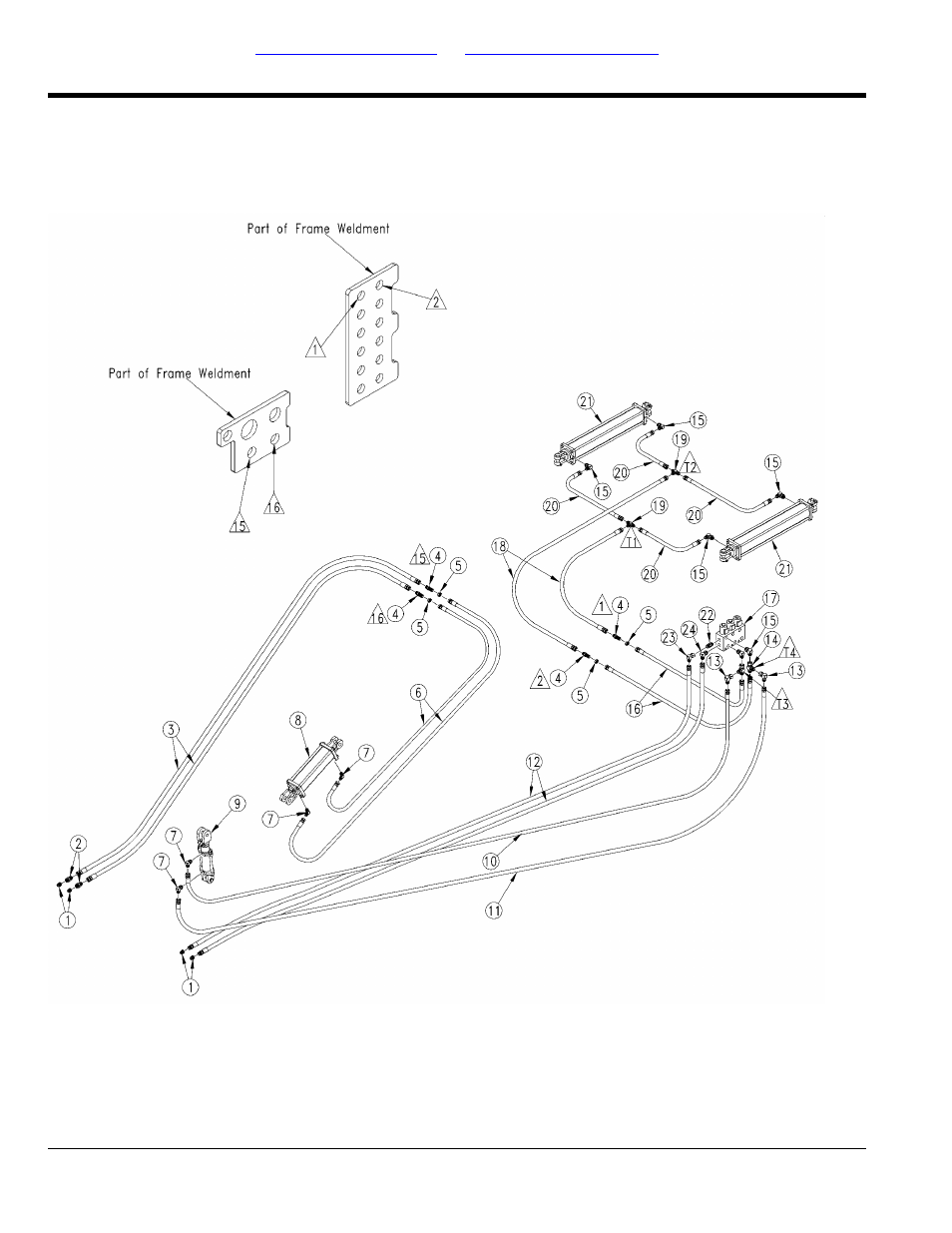 Hydraulics, Transport hook and fold hydraulics | Great Plains NTA3007HD Parts Manua User Manual | Page 54 / 158