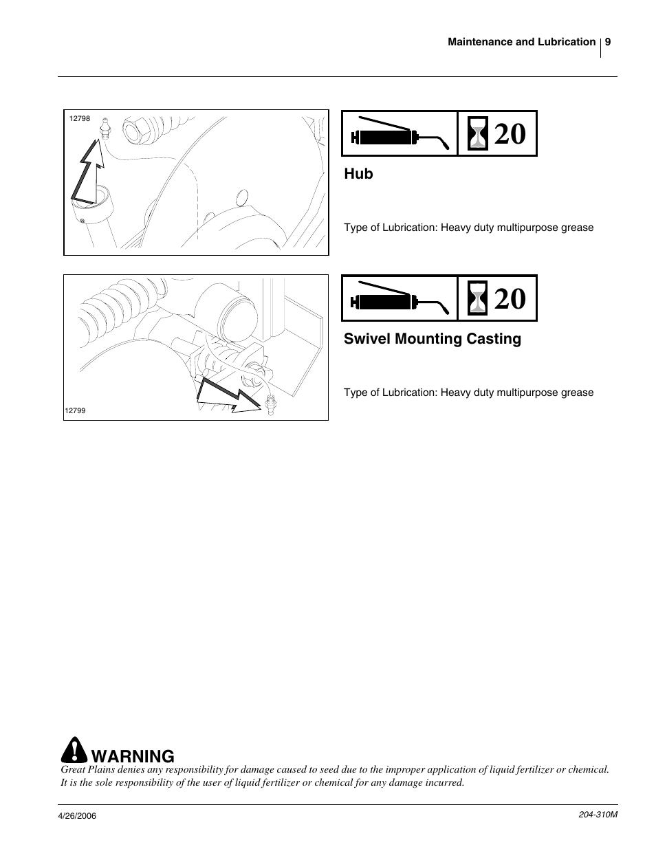 Great Plains Vantage II Fertilizer Coulters User Manual | Page 11 / 27