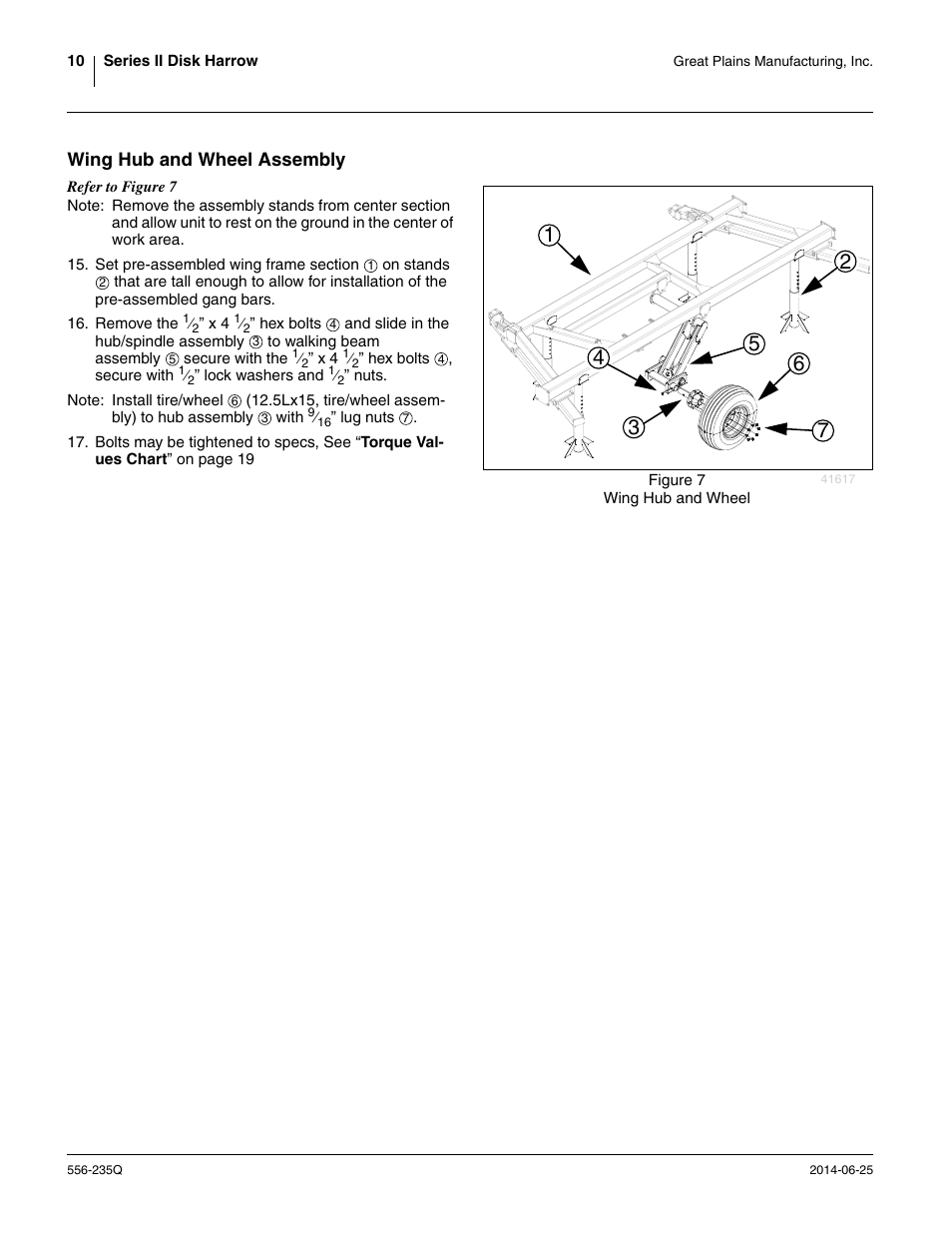 Wing hub and wheel assembly | Great Plains 7336 DH Predelivery Manual User Manual | Page 14 / 66