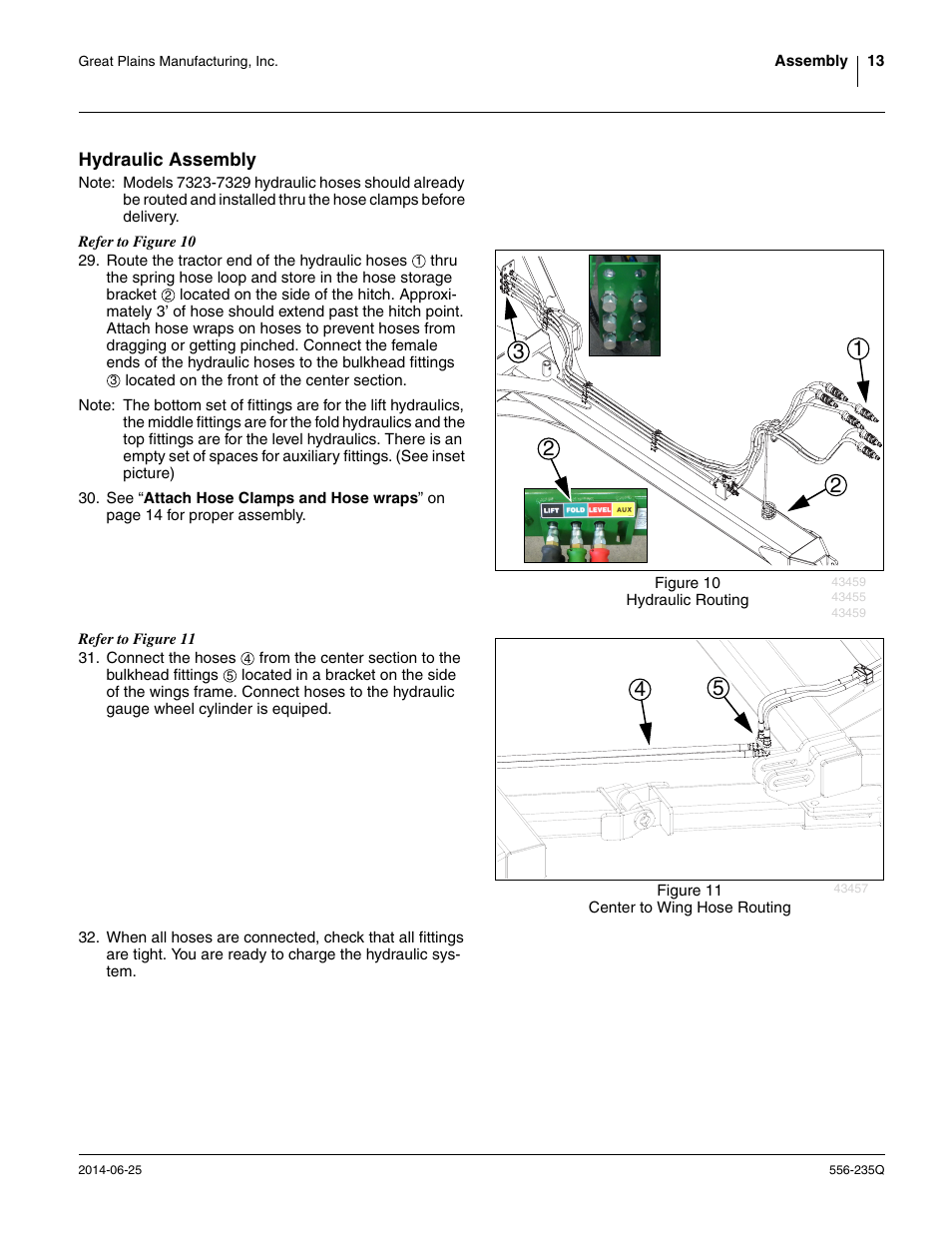 Hydraulic assembly | Great Plains 7336 DH Predelivery Manual User Manual | Page 17 / 66
