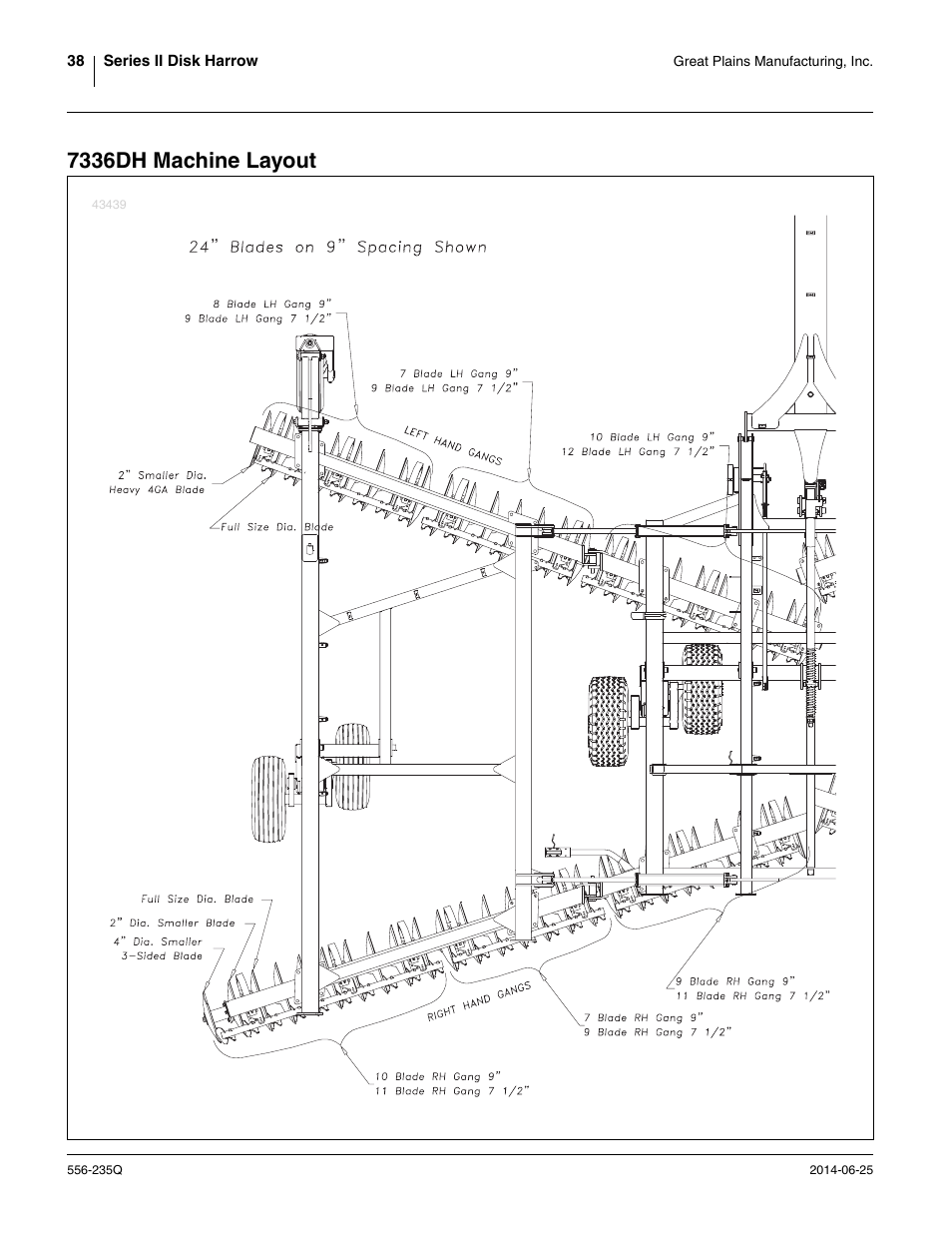 7336dh machine layout | Great Plains 7336 DH Predelivery Manual User Manual | Page 42 / 66