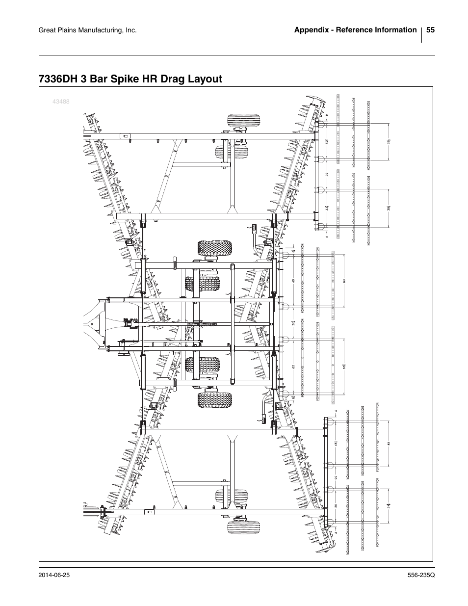 7336dh 3 bar spike hr drag layout | Great Plains 7336 DH Predelivery Manual User Manual | Page 59 / 66