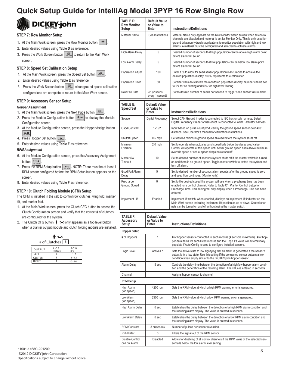 Great Plains 3PYP-1630 16-Row 30-Inch Quick Start User Manual | Page 3 / 5