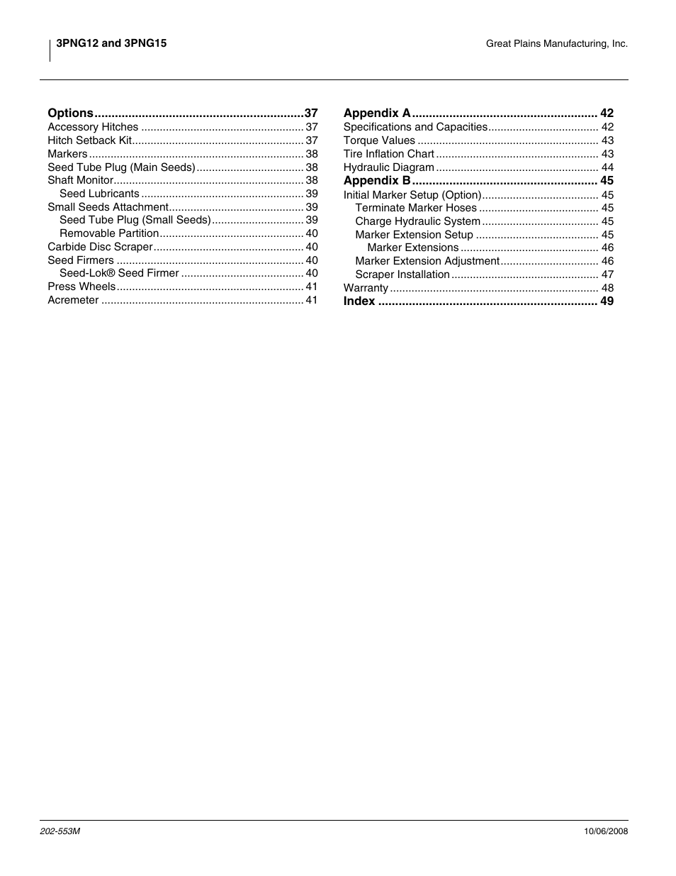 Great Plains 3PNG15 Operator Manual User Manual | Page 4 / 58