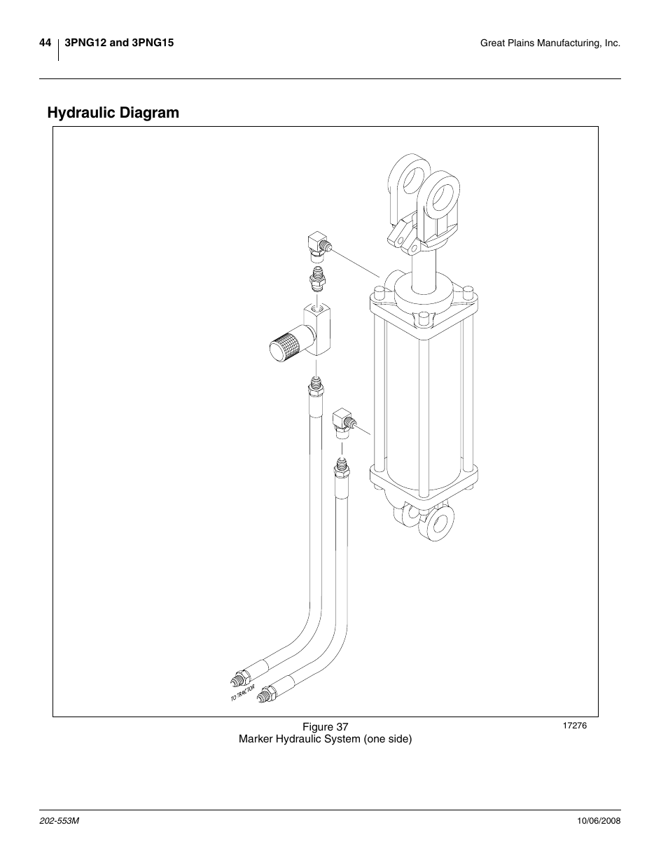 Hydraulic diagram | Great Plains 3PNG15 Operator Manual User Manual | Page 48 / 58