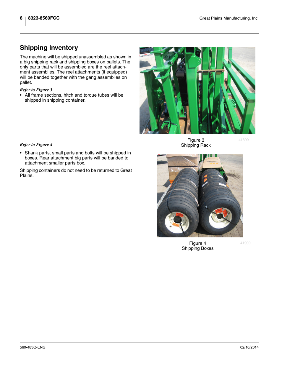 Shipping inventory | Great Plains 8560 FCF Assembly Manual User Manual | Page 10 / 140
