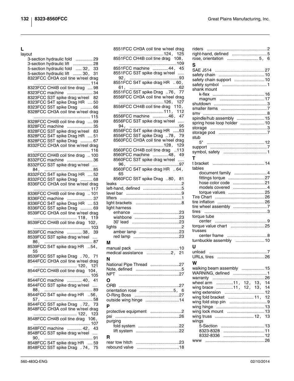 Great Plains 8560 FCF Assembly Manual User Manual | Page 136 / 140
