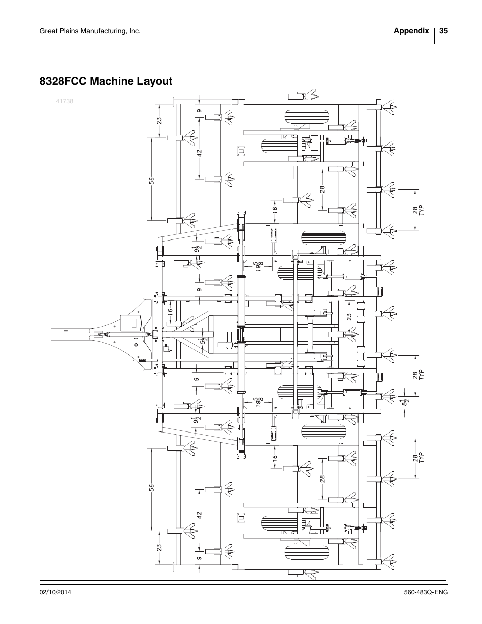 8328fcc machine layout | Great Plains 8560 FCF Assembly Manual User Manual | Page 39 / 140