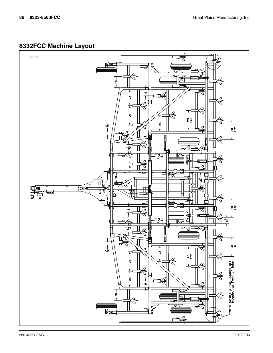 8332fcc machine layout | Great Plains 8560 FCF Assembly Manual User Manual | Page 40 / 140