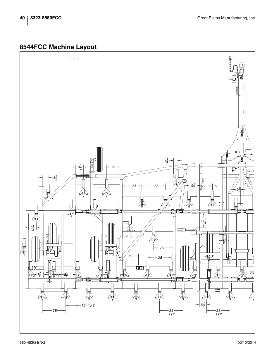 8544fcc machine layout | Great Plains 8560 FCF Assembly Manual User Manual | Page 44 / 140