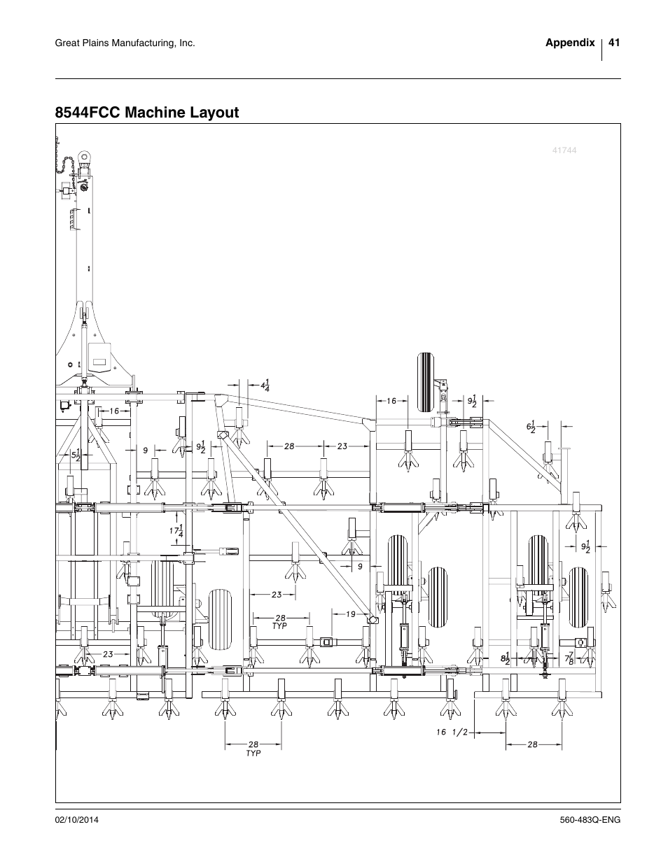 8544fcc machine layout | Great Plains 8560 FCF Assembly Manual User Manual | Page 45 / 140