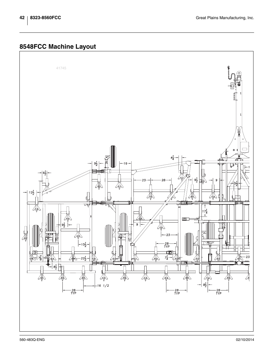 8548fcc machine layout | Great Plains 8560 FCF Assembly Manual User Manual | Page 46 / 140