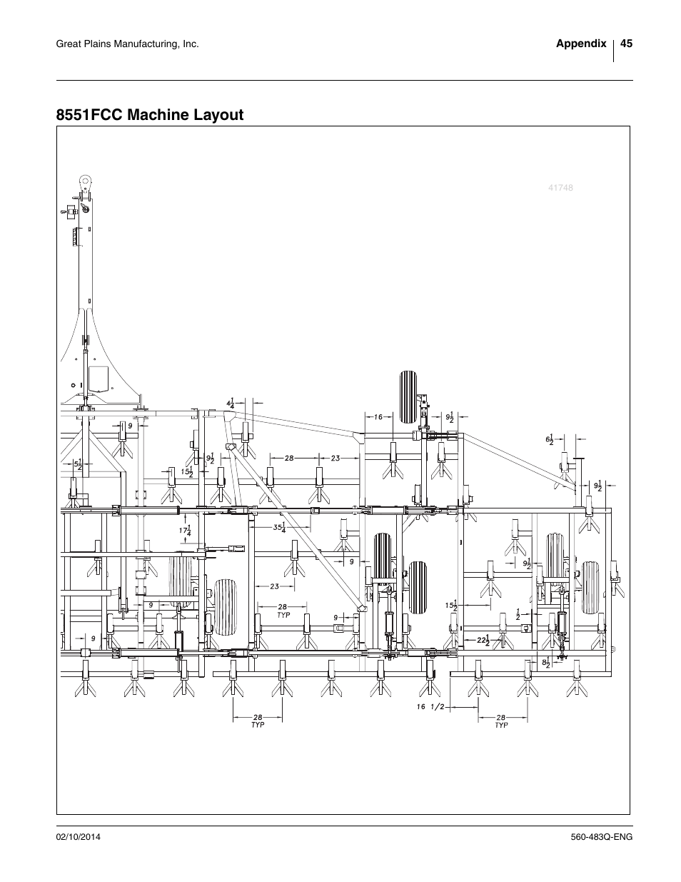 8551fcc machine layout | Great Plains 8560 FCF Assembly Manual User Manual | Page 49 / 140