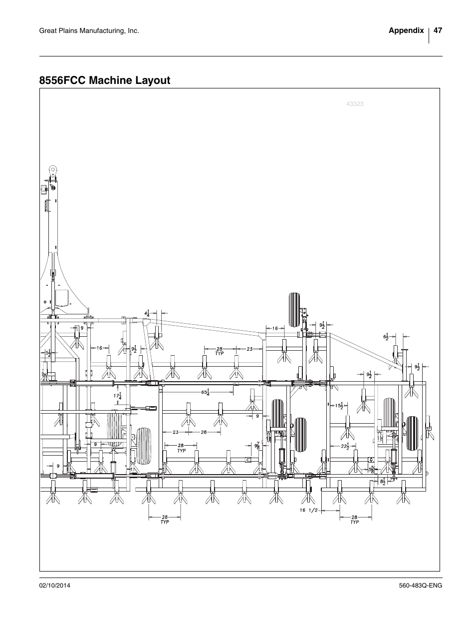 8556fcc machine layout | Great Plains 8560 FCF Assembly Manual User Manual | Page 51 / 140