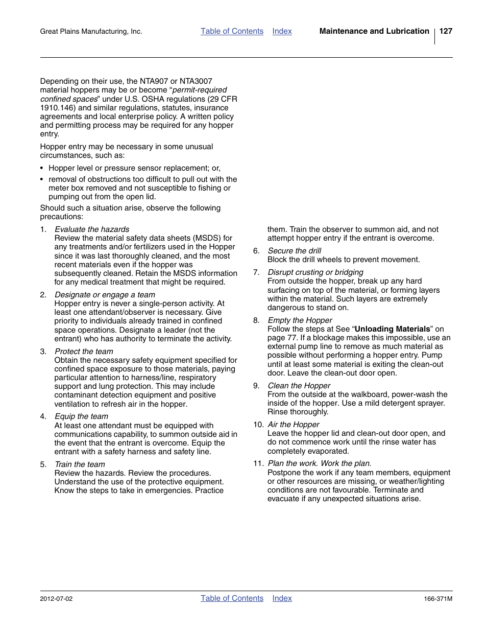 Great Plains NTA3007 Operator Manual User Manual | Page 131 / 200