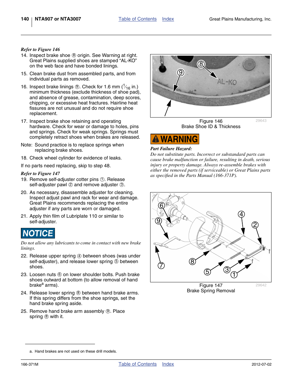 Great Plains NTA3007 Operator Manual User Manual | Page 144 / 200