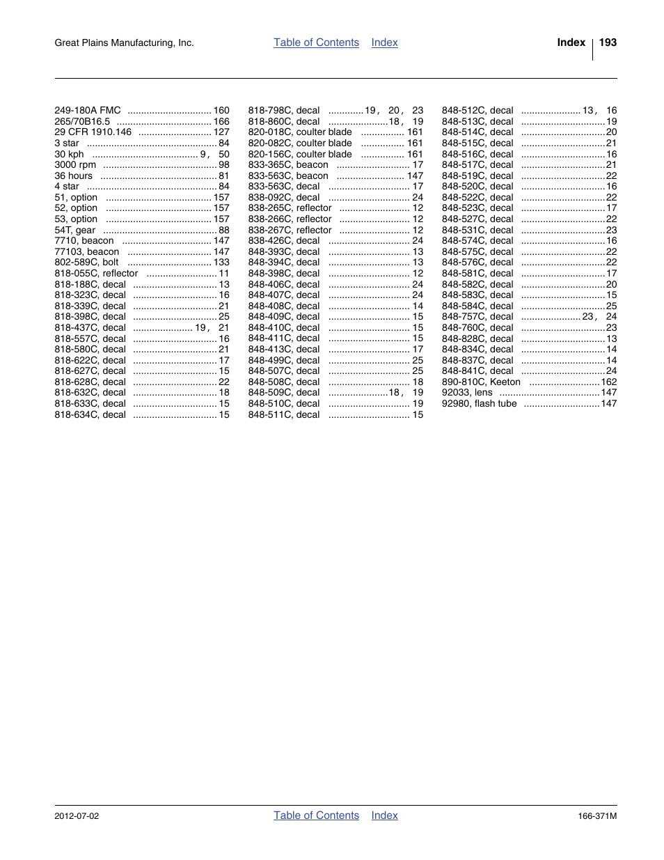 Great Plains NTA3007 Operator Manual User Manual | Page 197 / 200