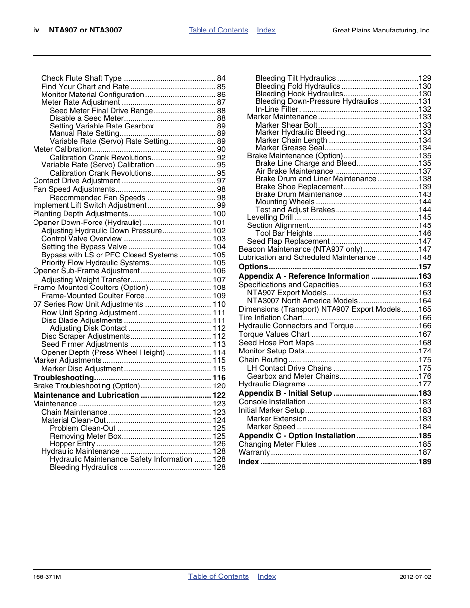Great Plains NTA3007 Operator Manual User Manual | Page 4 / 200