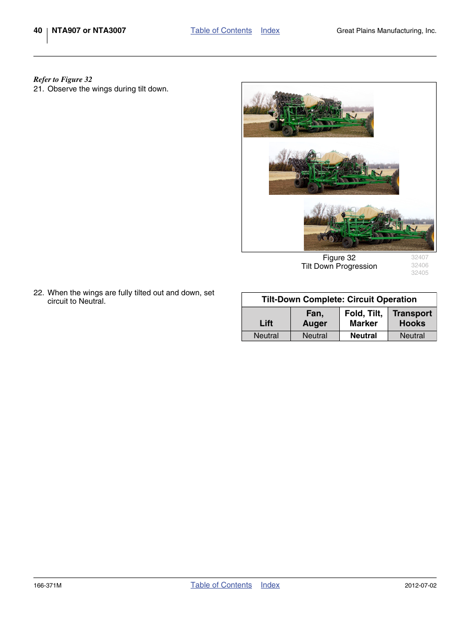 Great Plains NTA3007 Operator Manual User Manual | Page 44 / 200