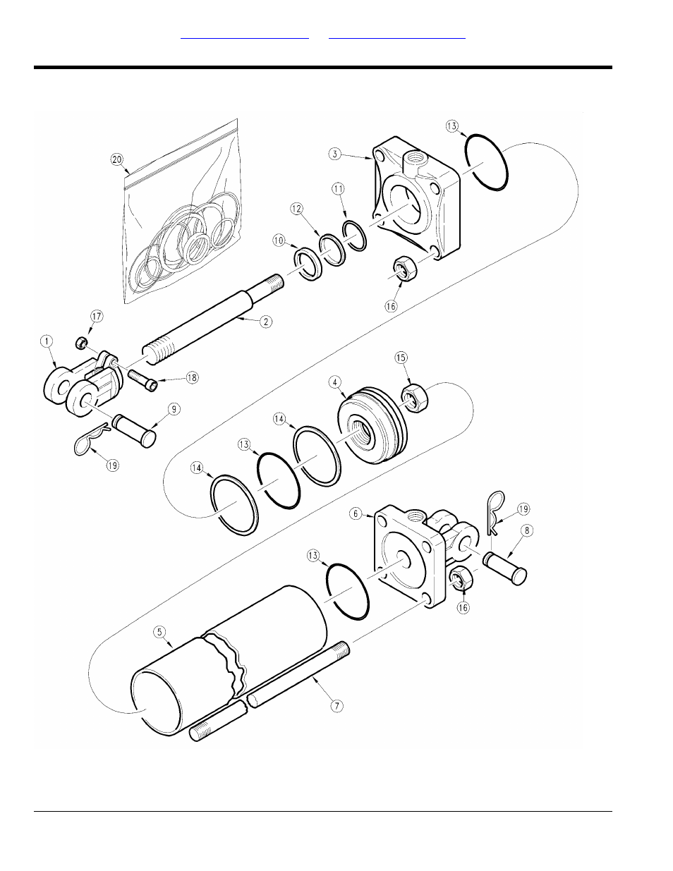 Hydraulic cylinder (810-219c) | Great Plains NTA2007HD Parts Manua User Manual | Page 102 / 160