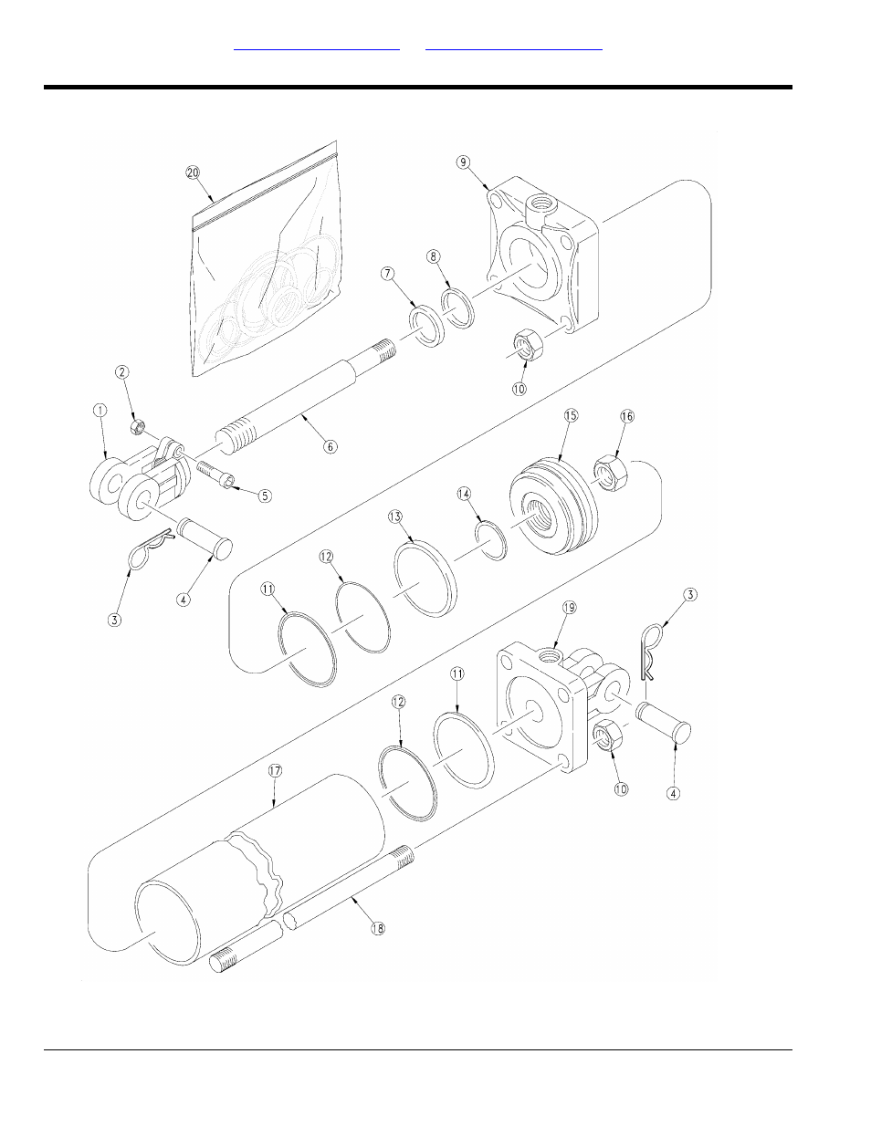 Hydraulic cylinder (810-638c) | Great Plains NTA2007HD Parts Manua User Manual | Page 104 / 160