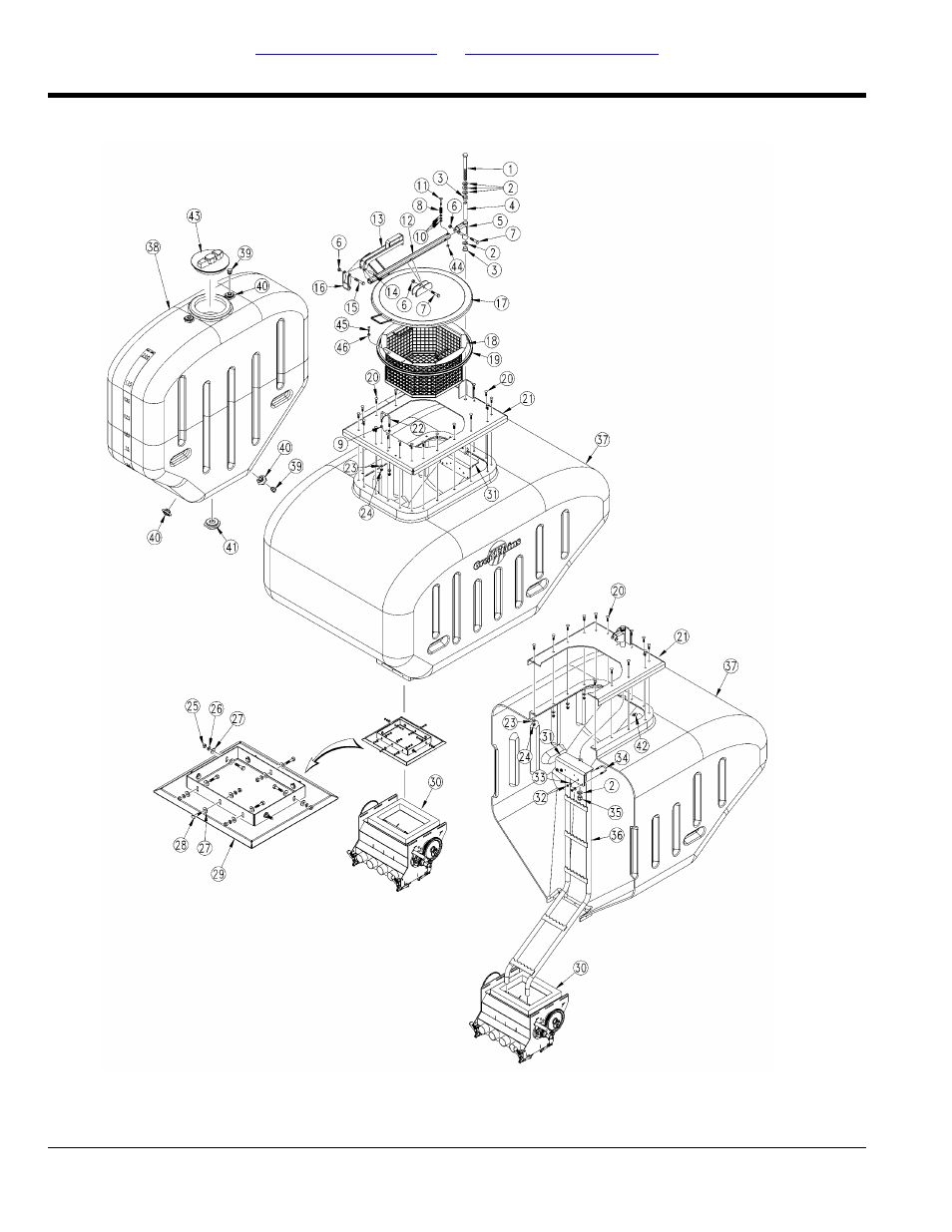 Fertilizer bin assembly | Great Plains NTA2007HD Parts Manua User Manual | Page 20 / 160