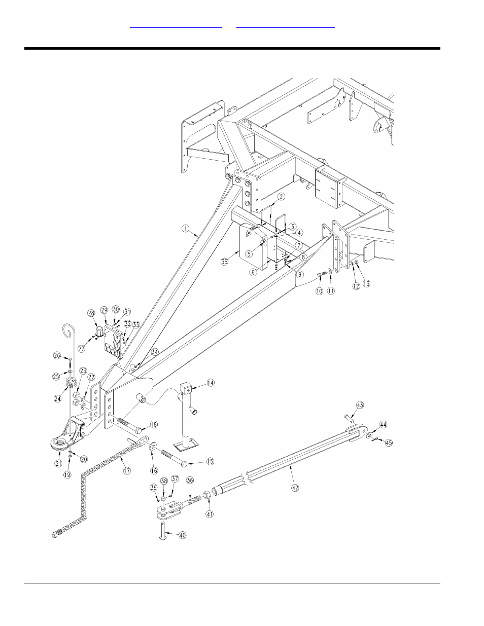 Cart frame, Tongue to frame, Selected models | Great Plains NTA2007HD Parts Manua User Manual | Page 8 / 160