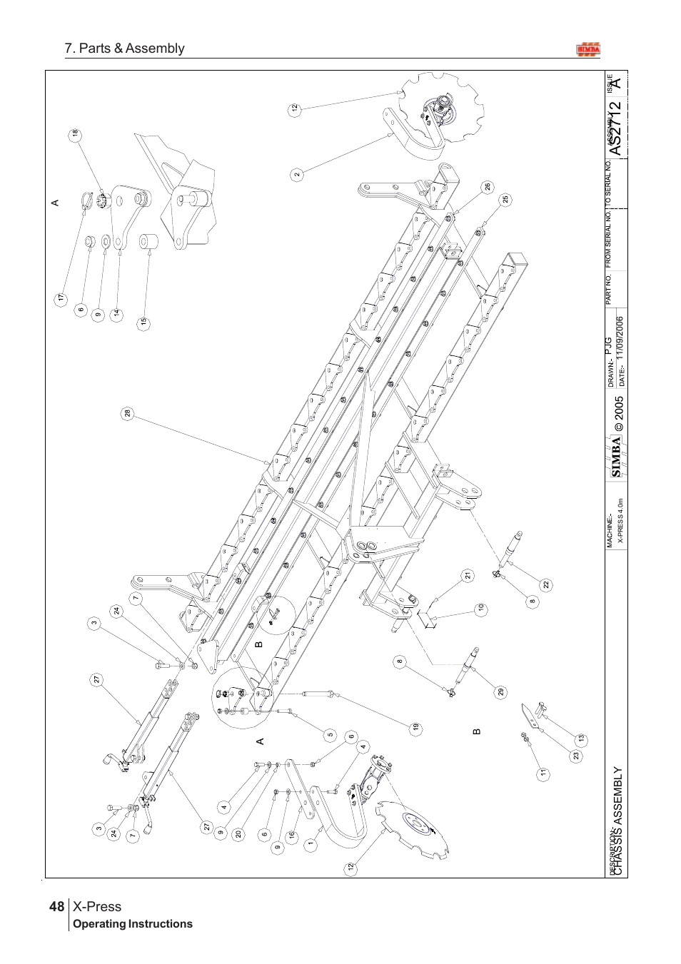 Aas2 71 2, X-press, 48 7. parts & assembly | Great Plains X-PresS 2007 Assembly Instructions User Manual | Page 14 / 58