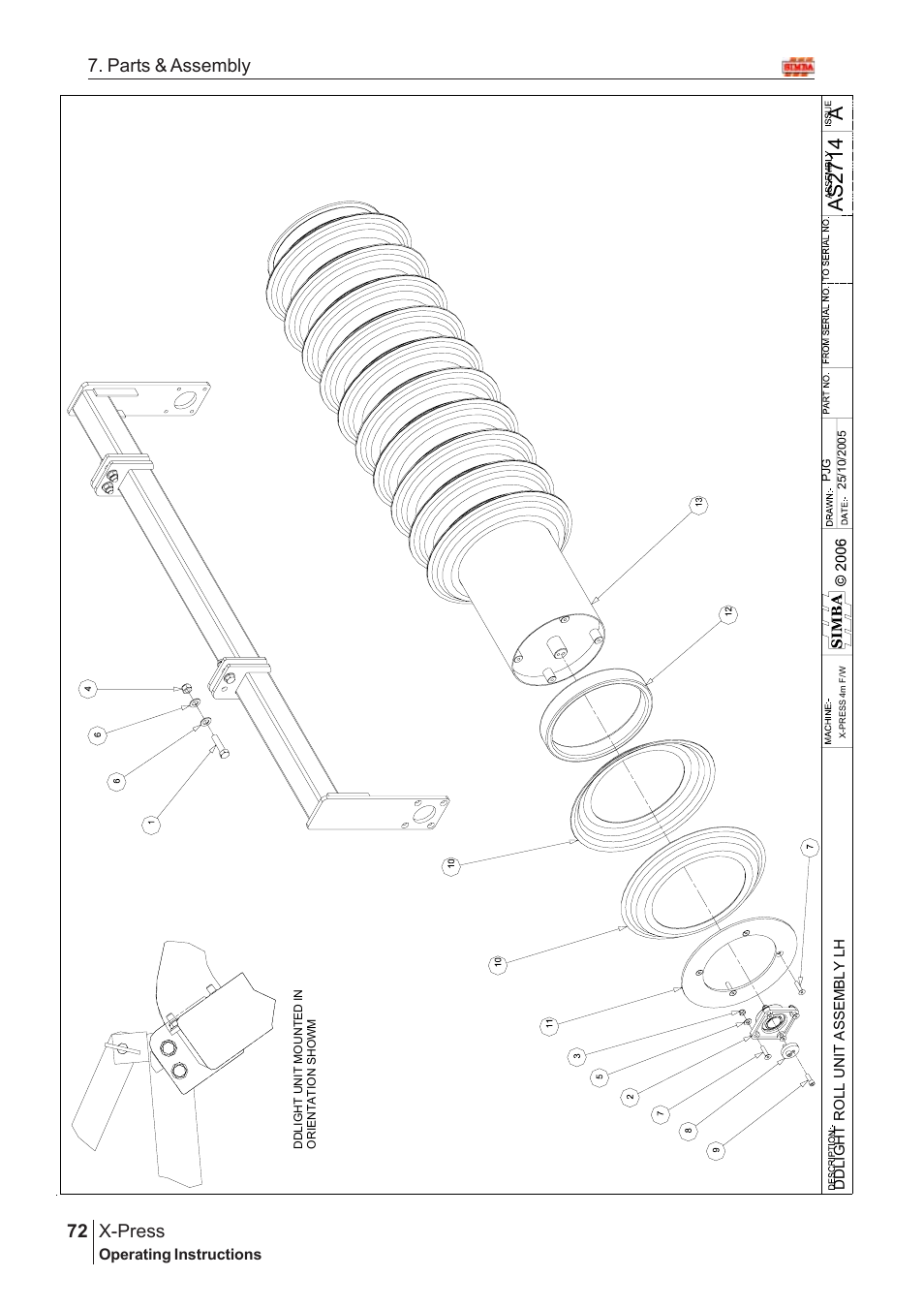 Aas2 71 4, X-press, 72 7. parts & assembly | Great Plains X-PresS 2007 Assembly Instructions User Manual | Page 38 / 58