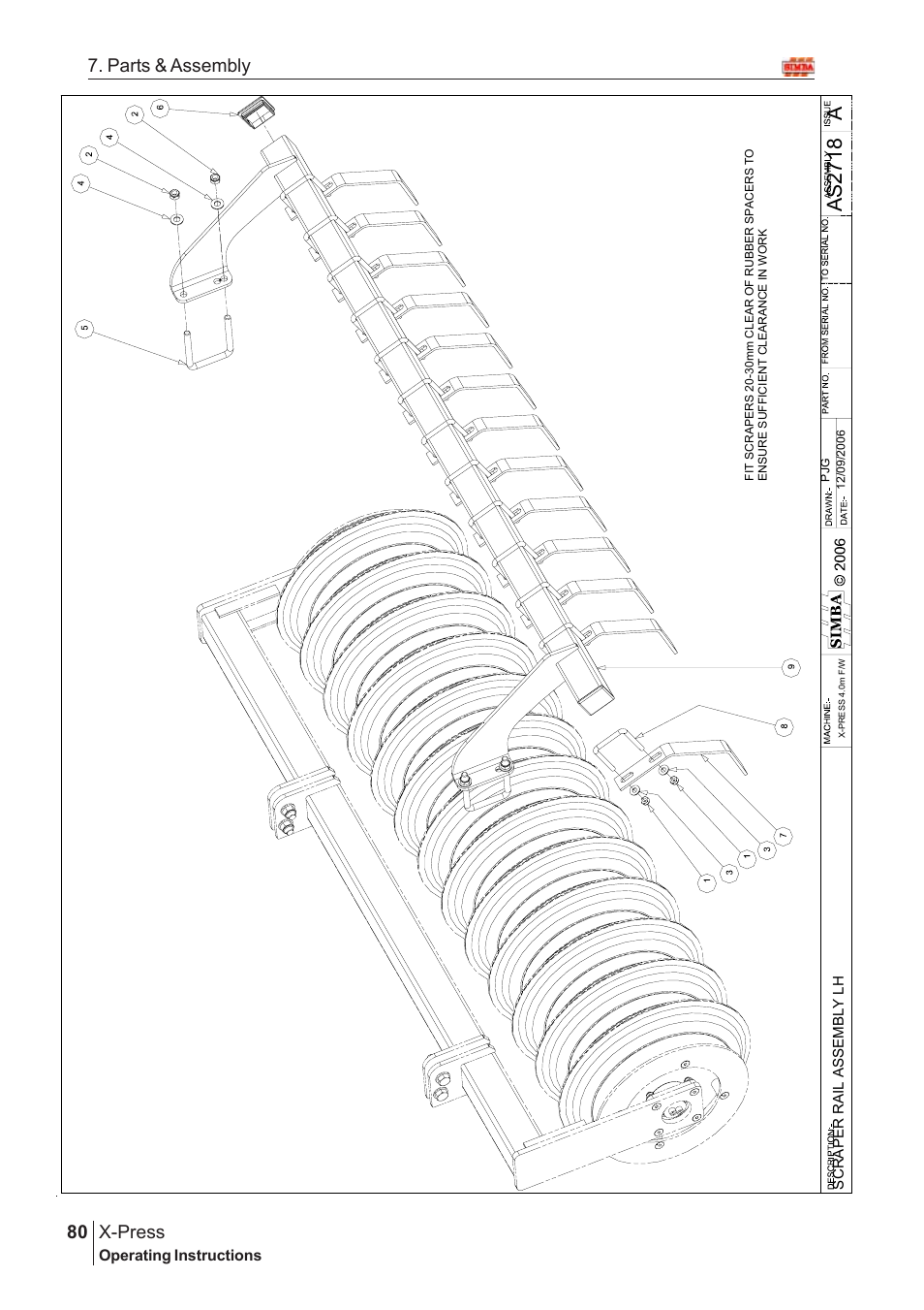 Aas2 71 8, X-press, 80 7. parts & assembly | Great Plains X-PresS 2007 Assembly Instructions User Manual | Page 46 / 58