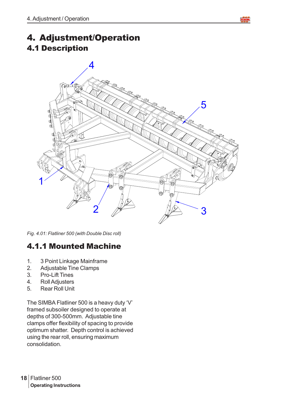 Adjustment/operation | Great Plains P12719 2005 User Manual | Page 18 / 32