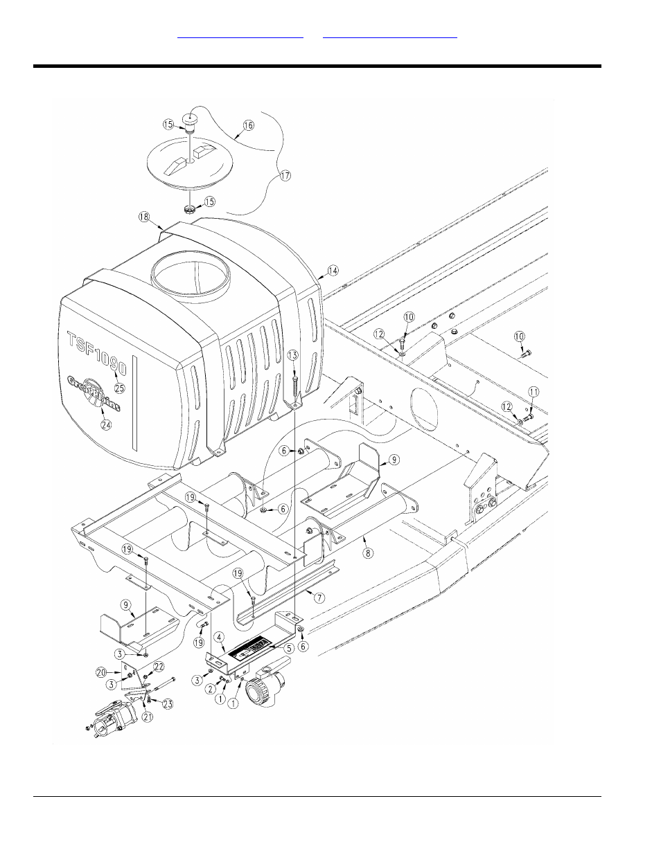 Rinse & flush tank, Rinse & flush tank & mounting assembly (2004-) | Great Plains TSF1290 Parts Manual User Manual | Page 186 / 226