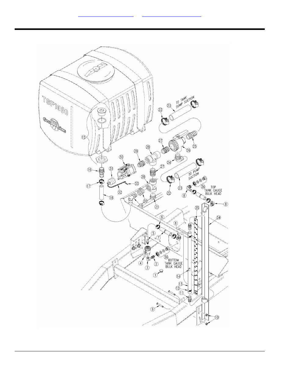 Rinse & flush tank plumbing assembly (2004-) | Great Plains TSF1290 Parts Manual User Manual | Page 190 / 226