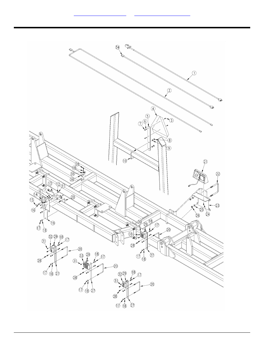 Lights and grease bank (s/n c1009a-) | Great Plains NP3000A Parts Manual User Manual | Page 22 / 112