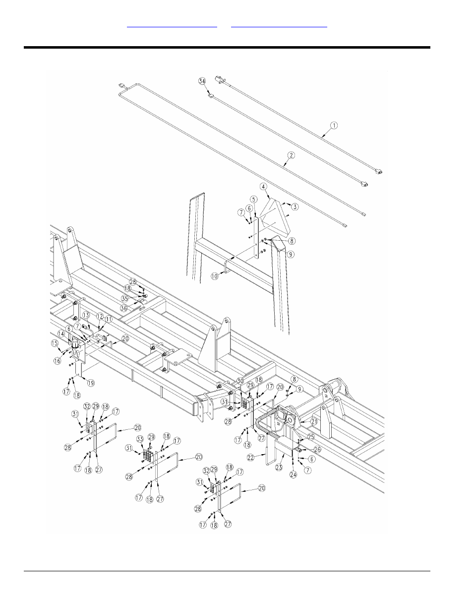 Lights and grease bank (s/n c1010a - c1016a) (s/n, C1036a+) | Great Plains NP3000A Parts Manual User Manual | Page 26 / 112