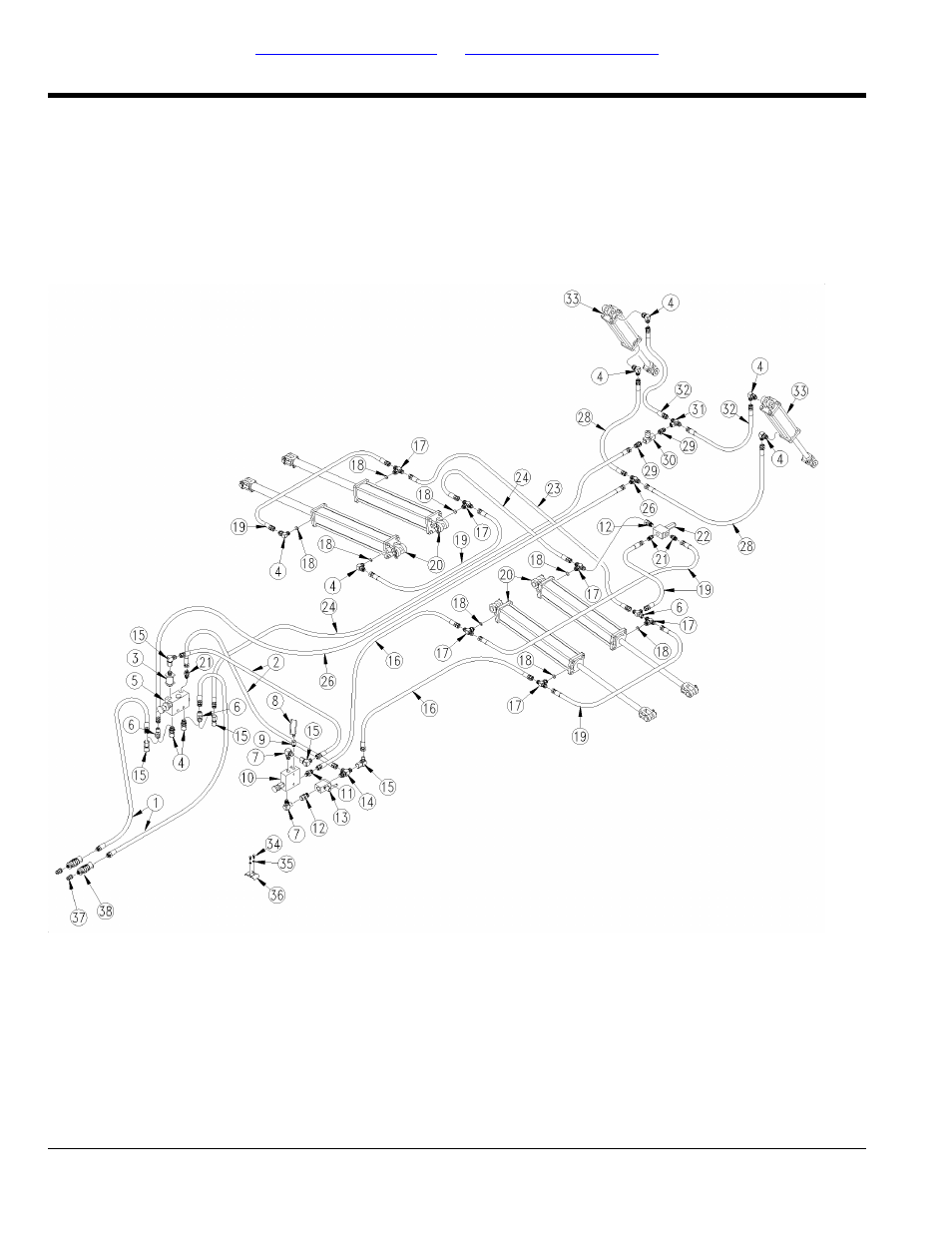 Point lift assist with fold and down pressure, Hydraulics | Great Plains NP3000A Parts Manual User Manual | Page 42 / 112