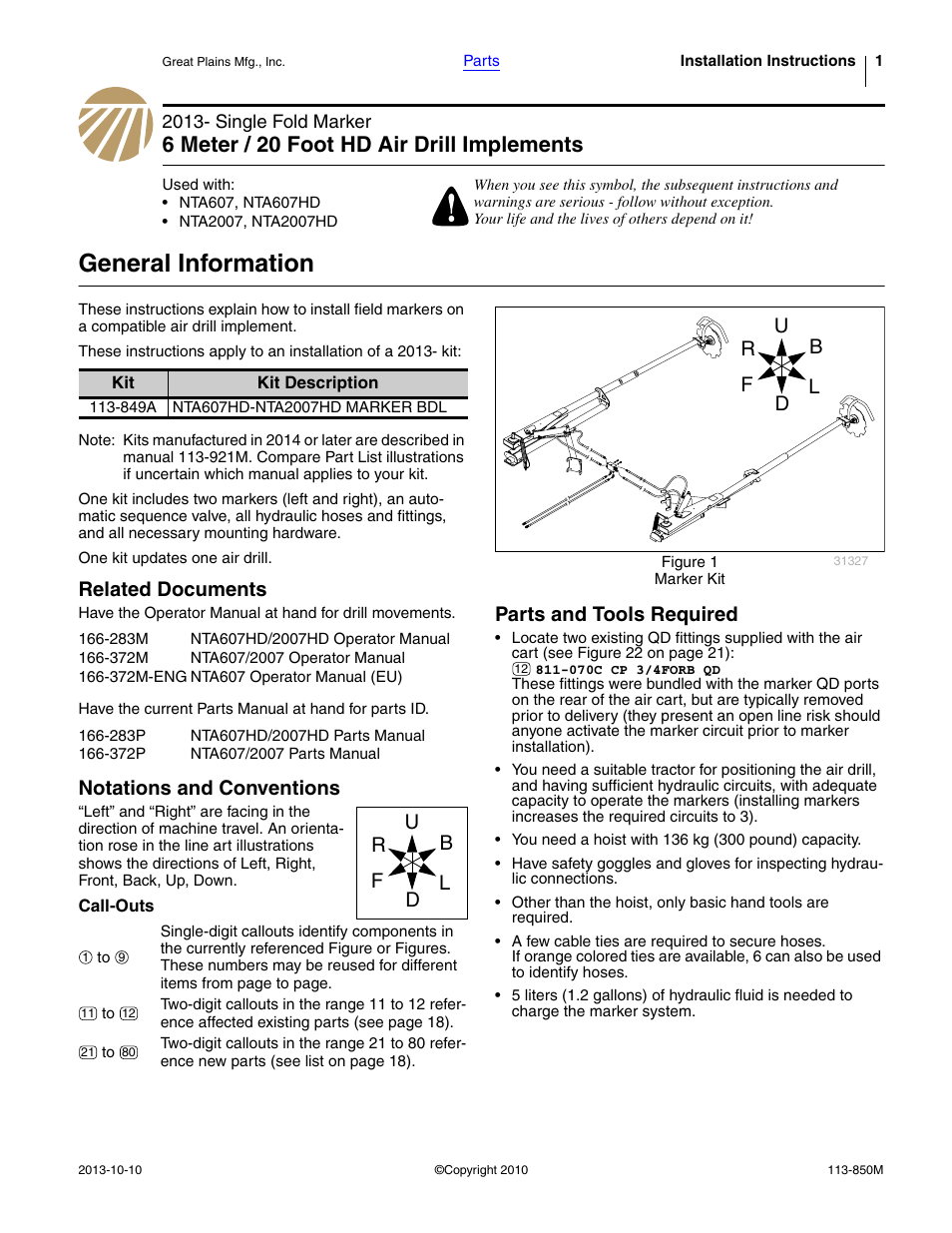 Great Plains NTA2007HD Assembly Instructions User Manual | 24 pages