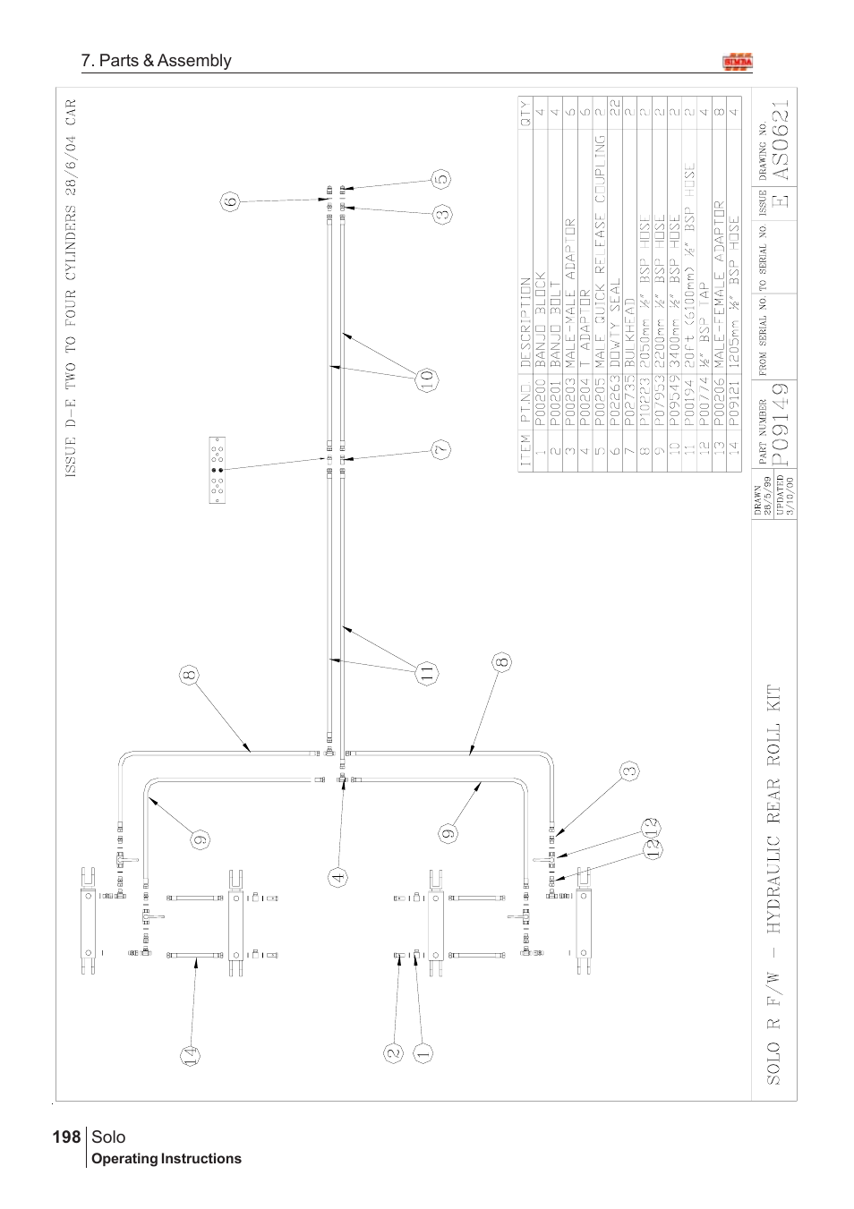 Great Plains SOLO 450 Assembly Instructions User Manual | Page 158 / 164