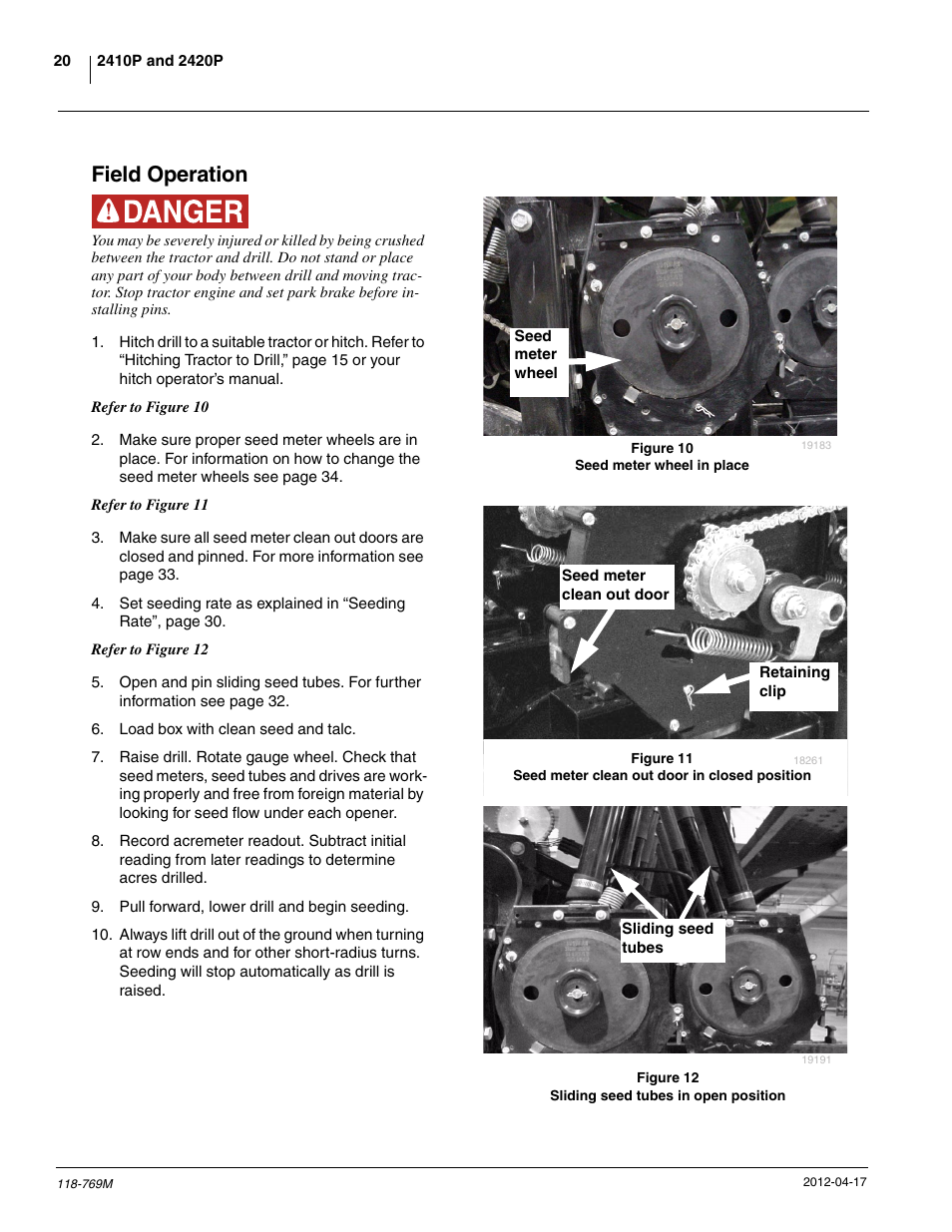 Field operation | Great Plains 2420P Operator Manual User Manual | Page 22 / 96