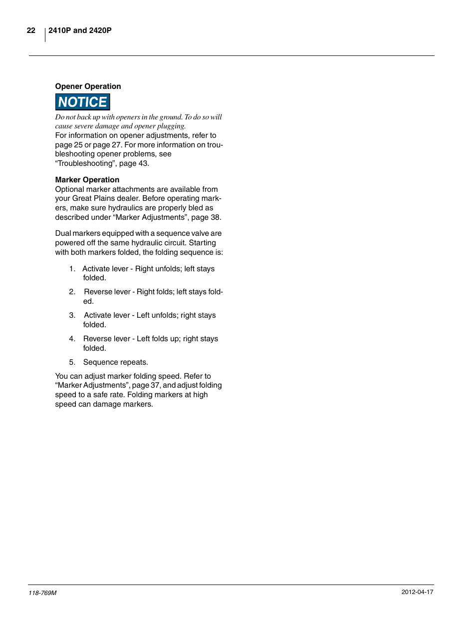 Great Plains 2420P Operator Manual User Manual | Page 24 / 96