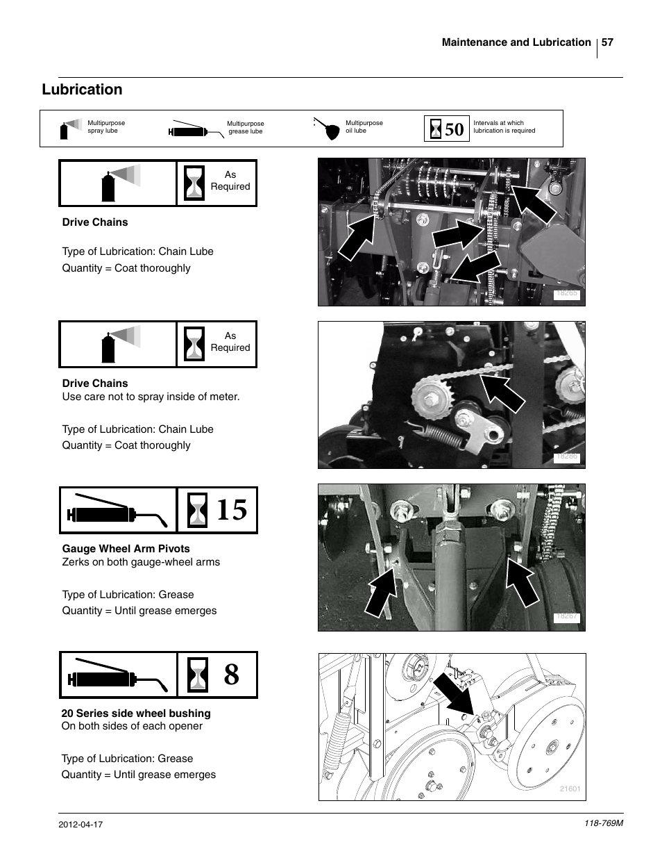 Lubrication | Great Plains 2420P Operator Manual User Manual | Page 59 / 96