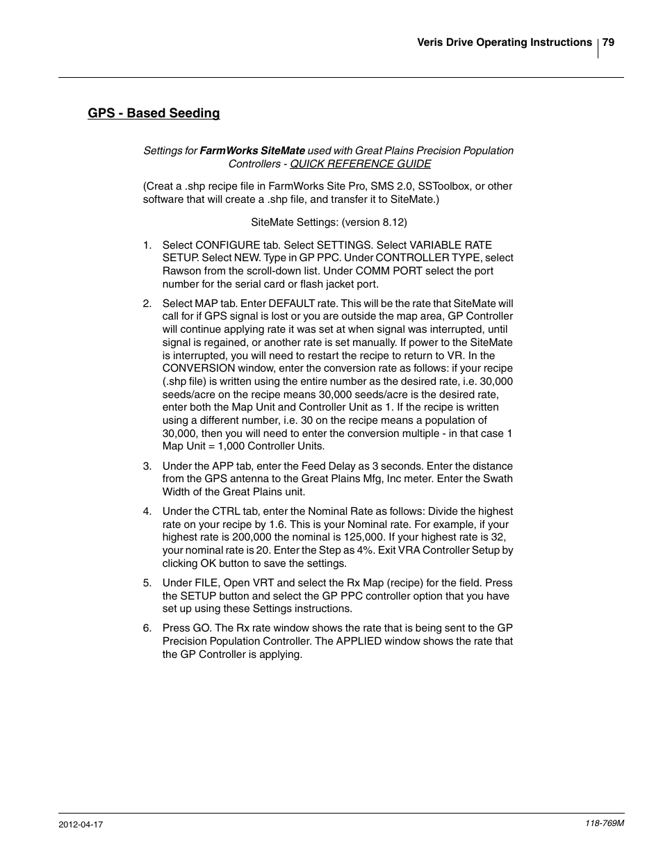 Great Plains 2420P Operator Manual User Manual | Page 81 / 96