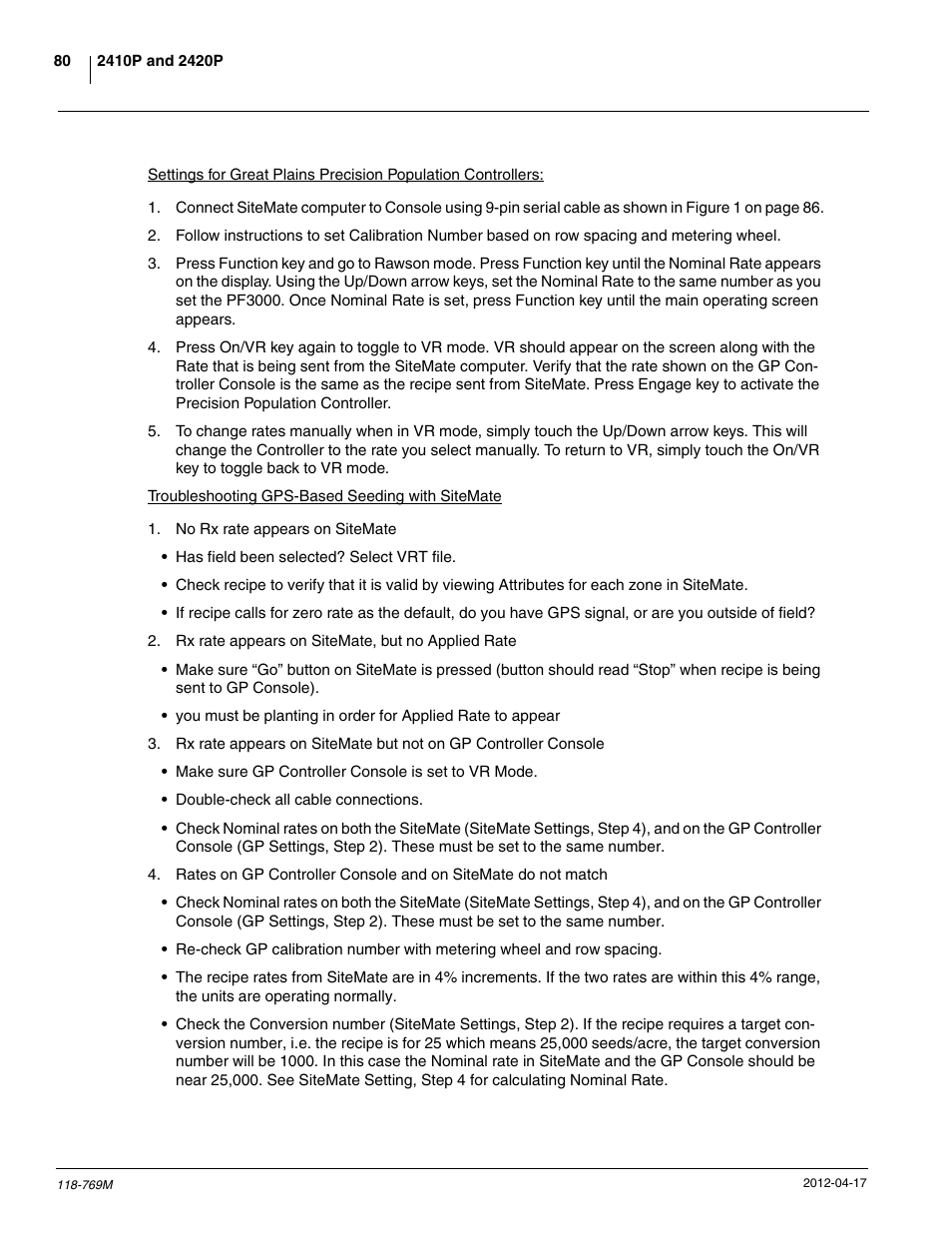 Great Plains 2420P Operator Manual User Manual | Page 82 / 96